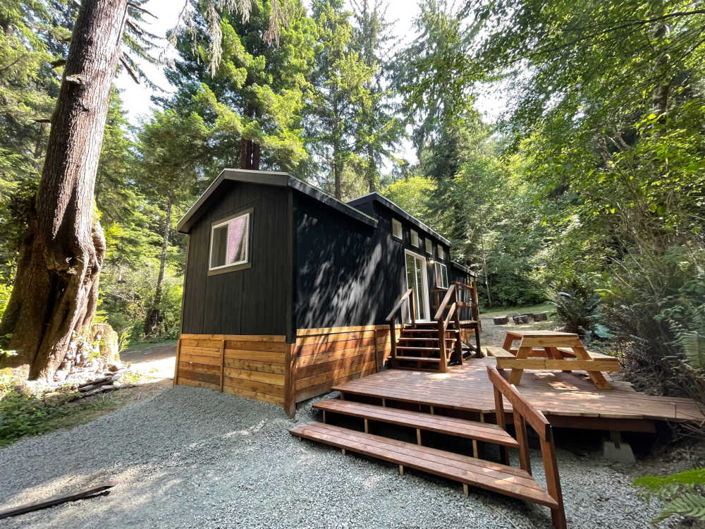 The Black Bear Cabin at the Mystic Forest Campground.