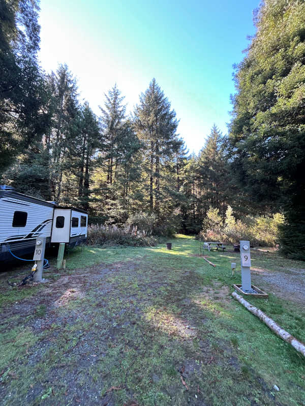 RV site #9, back-in, standard